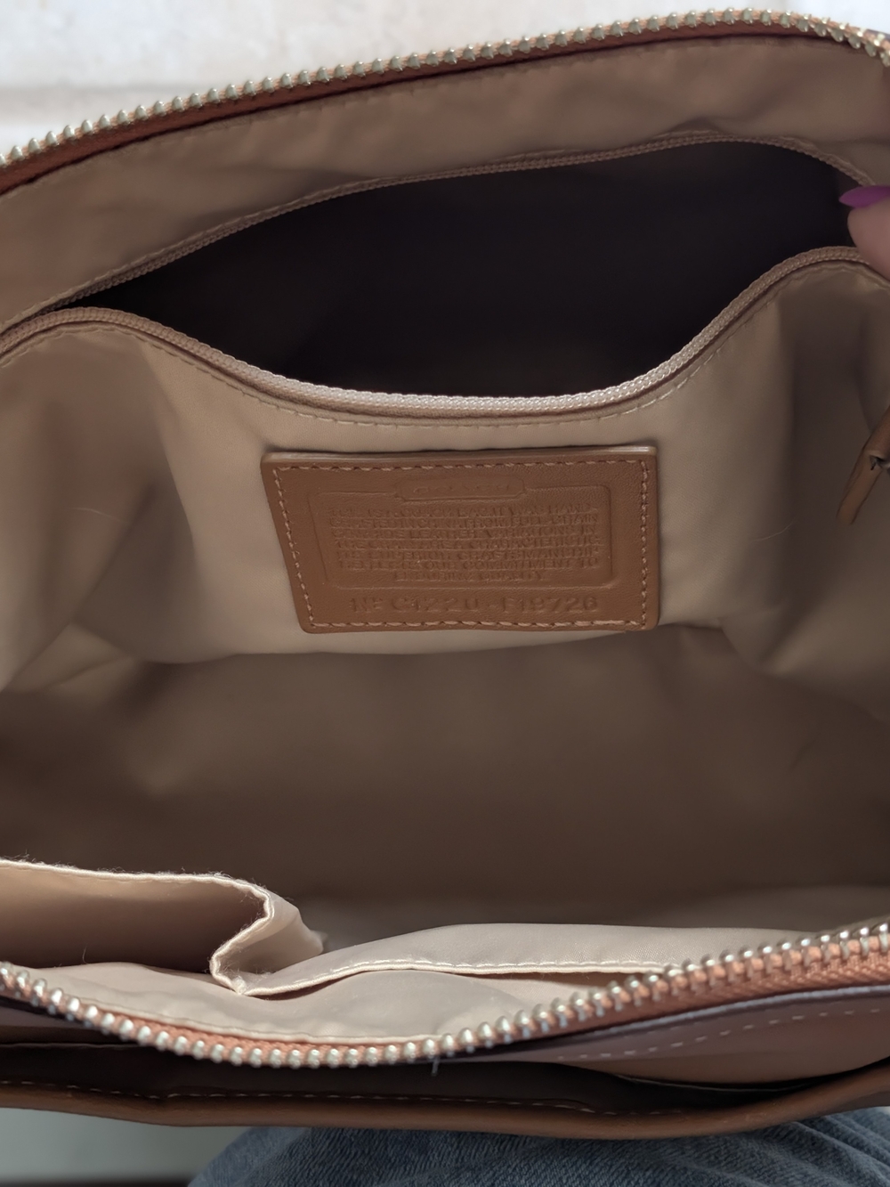 Coach Brown Leather Shoulder Bag - Picture 6 of 6